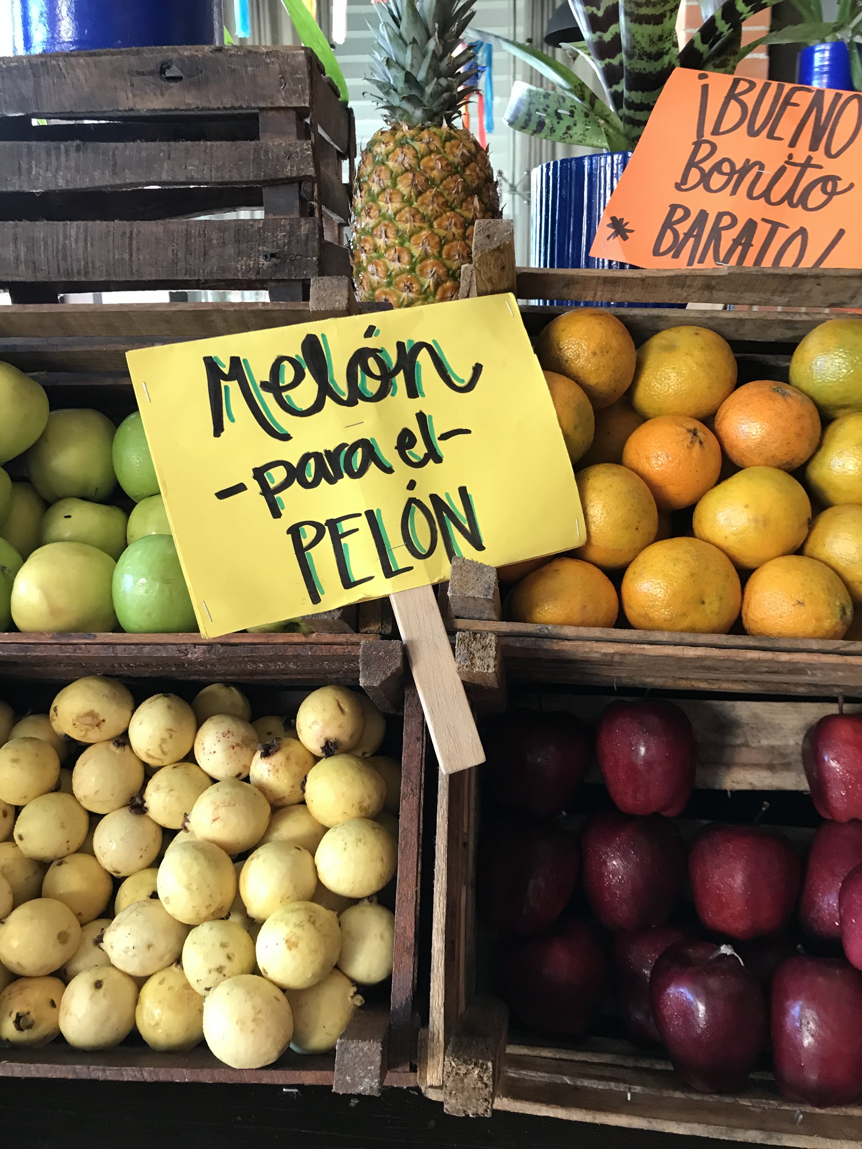 Free A Variety of Fruits on Display at a Fruit Stand Stock Photo